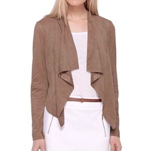 Katherine Barclay Stunning Faux Suede Jacket Cardigan Size Large